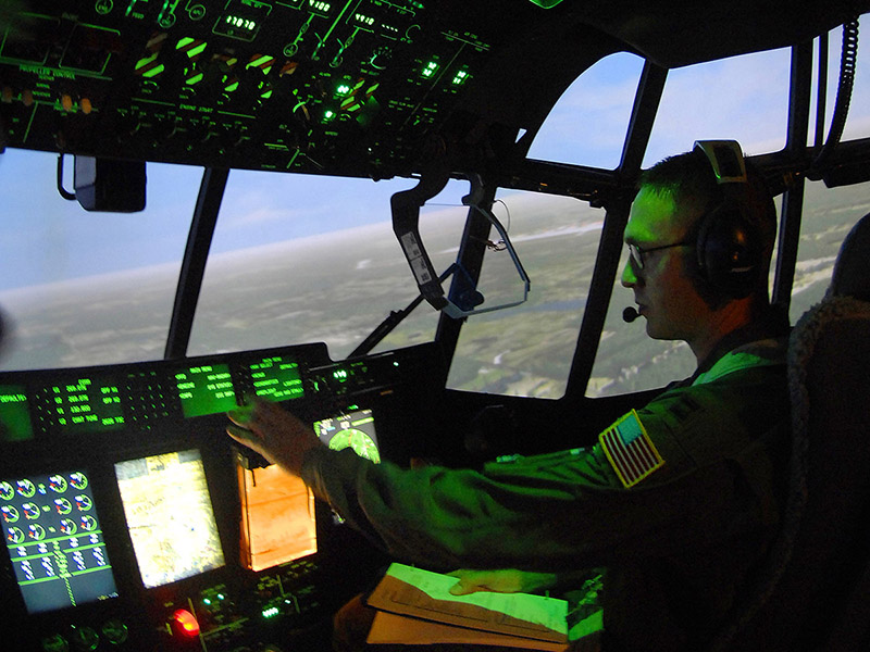 U.S. Air Force C-130 model simulator photo/Tech. Sgt. Larry A. Simmons